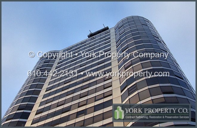 Anodized Aluminum Building Facade Restoration Cleaning
