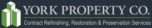 York Property Company cleans, repairs, maintains, restores, paints and refinishes damaged, stained, pitting, dirty, iron oxide rust stained, scratched, faded and oxidized anodized aluminum, painted aluminum, painted steel and stainless steel.