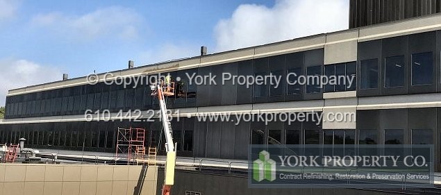 Dirty anodized aluminum building facade cleaning chemicals, oxidized bronze anodized aluminum building facade refinishing, salt corroded anodized aluminum building facade restoration and pitted anodized aluminum building facade refinishing solutions.