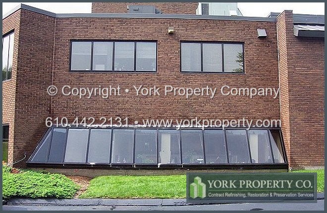 Painting chipped, flaking and cracking anodized aluminum window frames.
