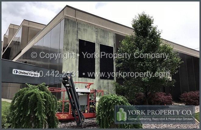 We sell a protective coating for sun damaged anodized aluminum building facade panels.