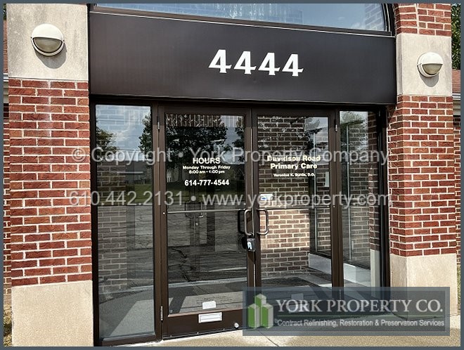 Restoring pitted bronze anodized aluminum, stained, old, dirty, dull and weathered bronze anodized aluminum panels with anodized aluminum oxidation and anodized aluminum corrosion removal programs.