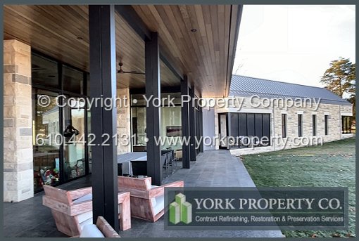 Local contractor that repairs stained anodized aluminum window frames.