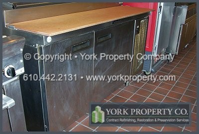 Repairing and refurbishing damaged, rusted, stained and scratched stainless steel kitchen equipment, stainless steel appliances, cooktop doors and stainless steel food processing equipment.
