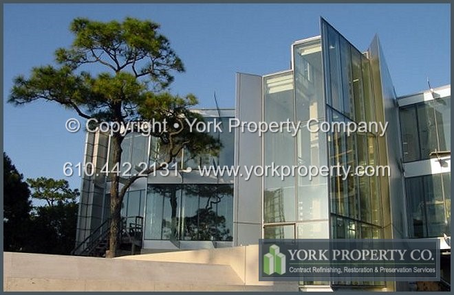 Green algae, black mold and mildew residue stain polished, mirror, brushed and satin stainless steel finishes; efflorescence salt spray, salt air corrosion and salt water damage and oxidize stainless steel; acid rain contamination and pollutants deteriorate stainless steel finishes.