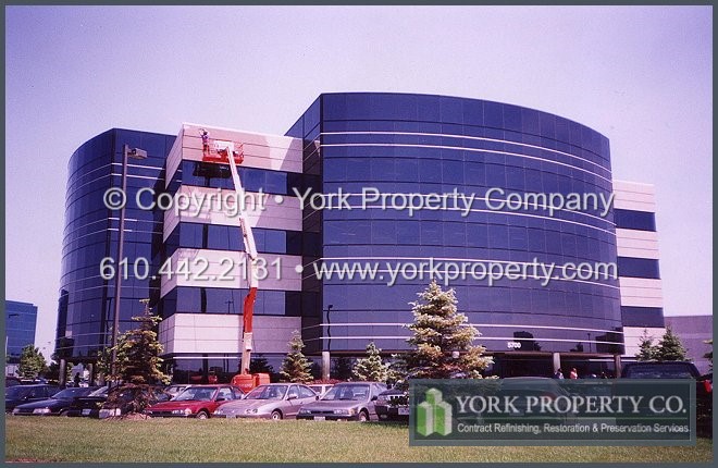 Precast concrete restoration cleaning.