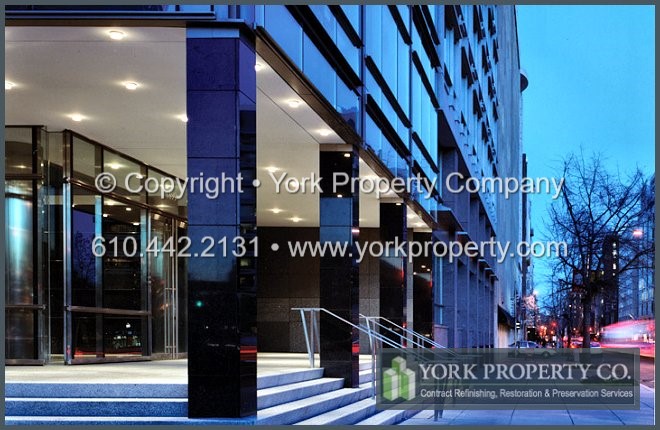 Clear anodized aluminum window frame construction chemical cleaning.