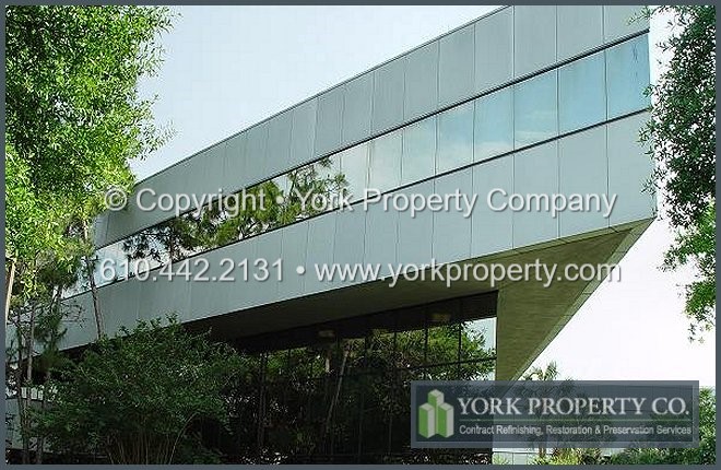 Refinishing, protecting and preserving clear anodized aluminum architectural surface finishes.
