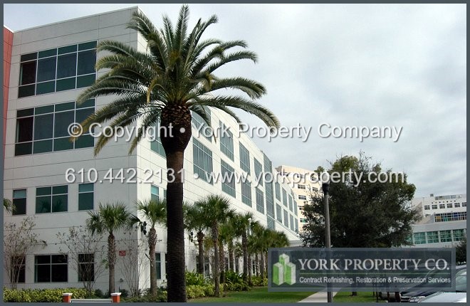 Oxidized and acid etched new anodized aluminum window frame construction cleaning.
