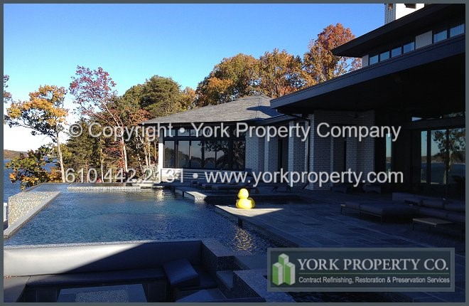 Fixing anodized aluminum window frame degradation and repairing anodized aluminum window frame deterioration.