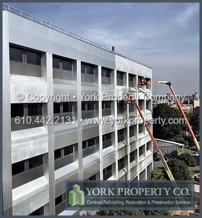 Repairing damaged and weathered anodized aluminum panels.