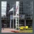 Restoring dull, bleached, acid rain corrosion and acid damaged anodized aluminum building facade panel cleaning and deteriorated anodized aluminum restoration.